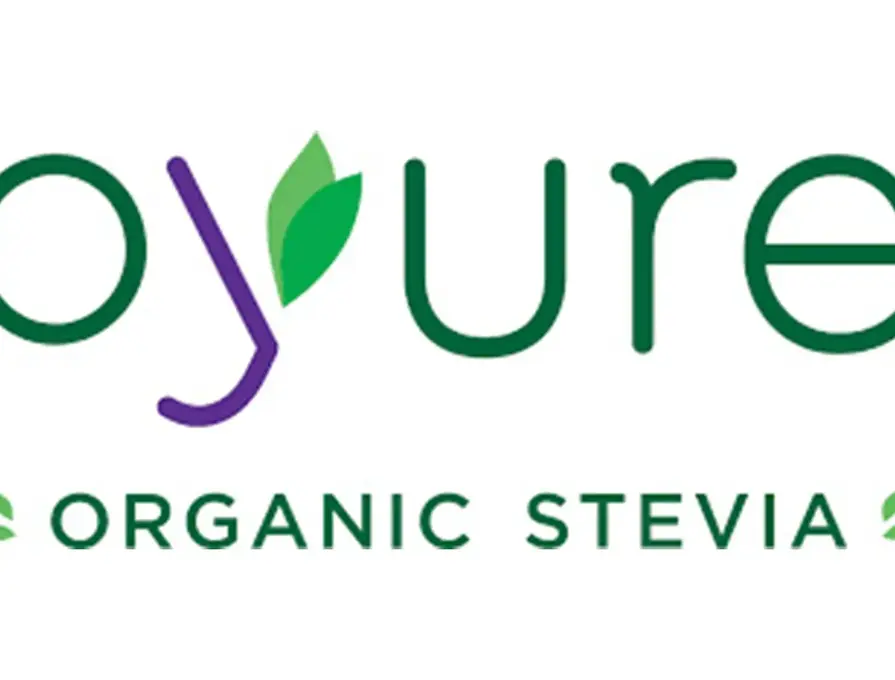 green and purple pyure brands logo