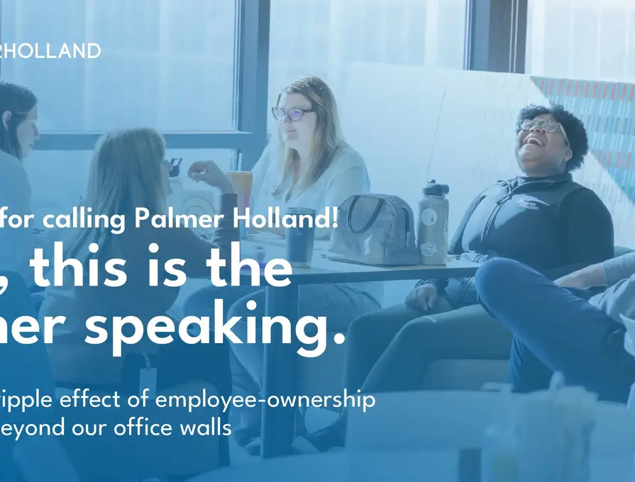 Thanks for calling Palmer Holland. Yes, this is the owner. 