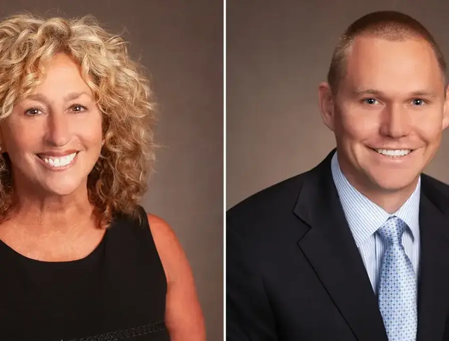 Headshots of Tammy Tinder and Ross Parsons