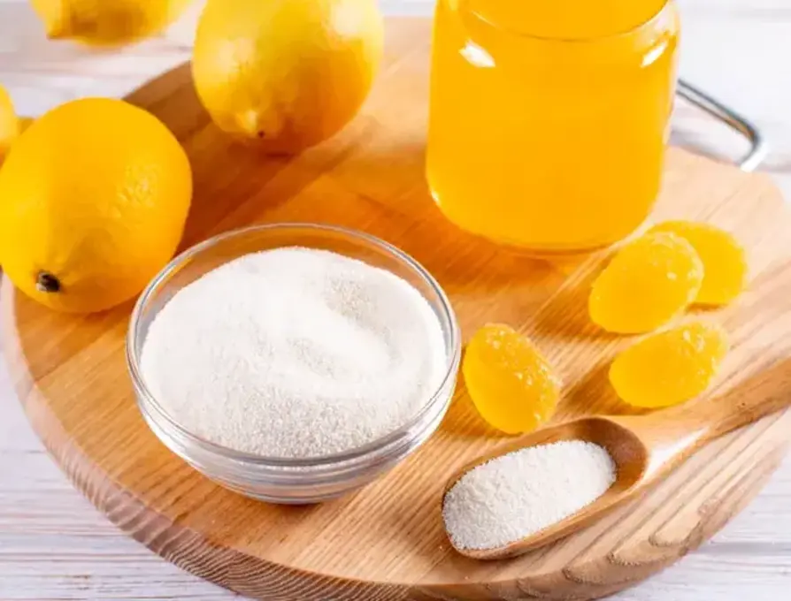 Lemons and powdered pectin