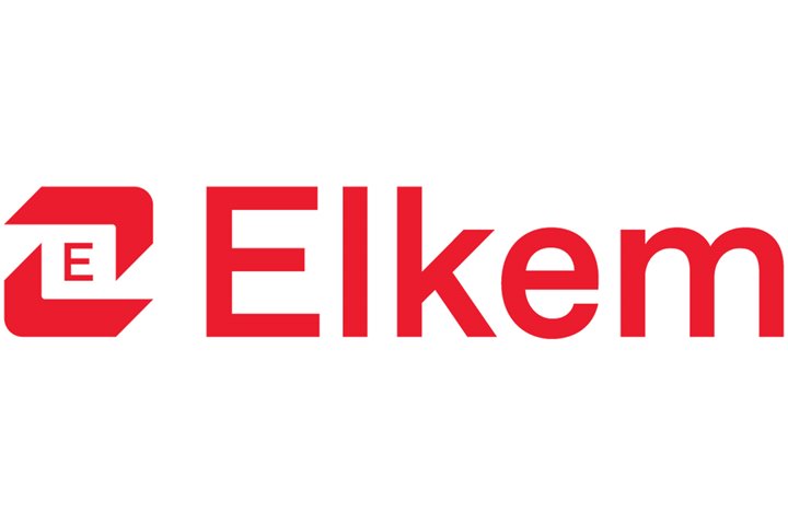 Red and grey Elkem logo