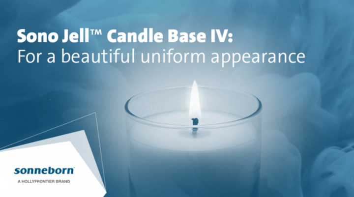 Sono Jell Candle Base IV: For a beautiful uniform appearance
