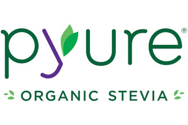 green and purple pyure brands logo